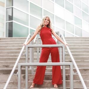 Red romper